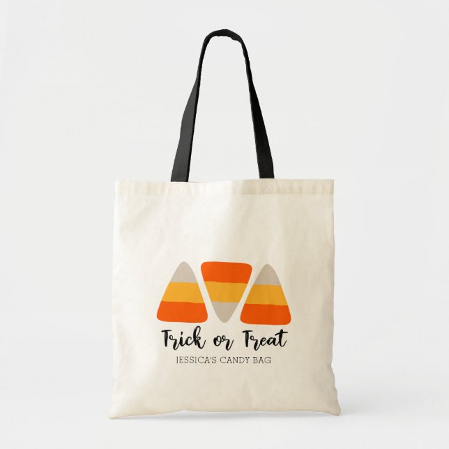 Trick de maíz dulce o bolsa de dulces de Halloween (Frente)