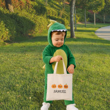 Trick de nombre personalizado o bolsa de Halloween