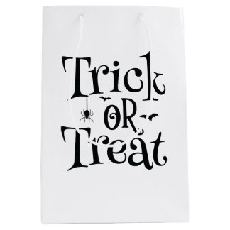 Trick espeluznante de Halloween o trates bolsas de