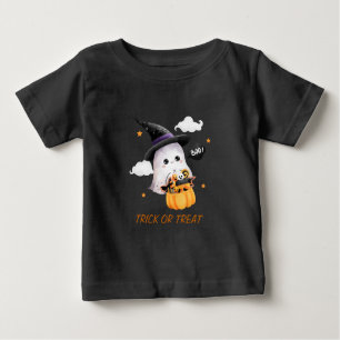 Trick fantasma o camiseta de Halloween para niños