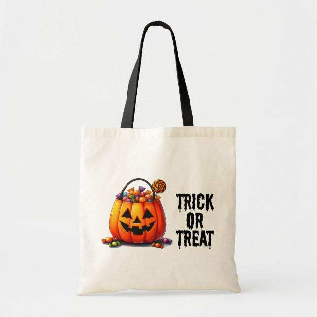 Trick o bolsa para tratar a Jack-o'-Lantern rellen (Frente)