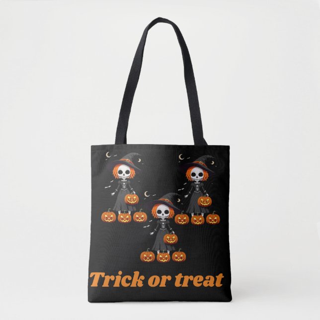 Trick o tratar la bolsa de té de Halloween (Anverso)