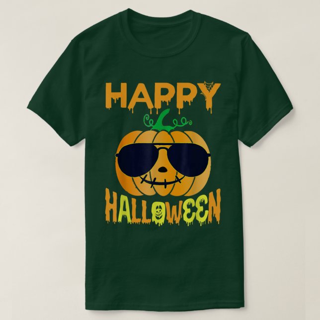 Trick O Tremendo Camisa De Halloween, Calabaza Fel (Diseño del anverso)