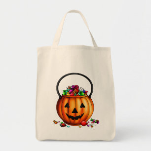 Trick o truco de Halloween para tratar la bolsa de