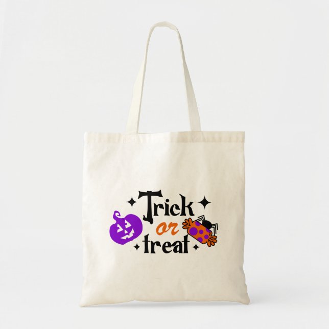 Trick o truco de Halloween para tratar la bolsa de (Frente)