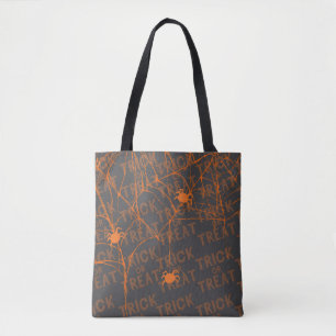 Trick or Treat Araña Bolsa Negra Tote