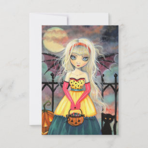 Trick or Treat Tarjeta Postal de Halloween