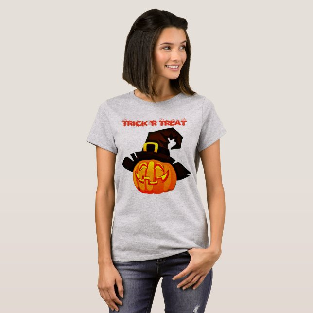 Trick 'R Treat Pumpkin Camiseta Básica (Anverso completo)