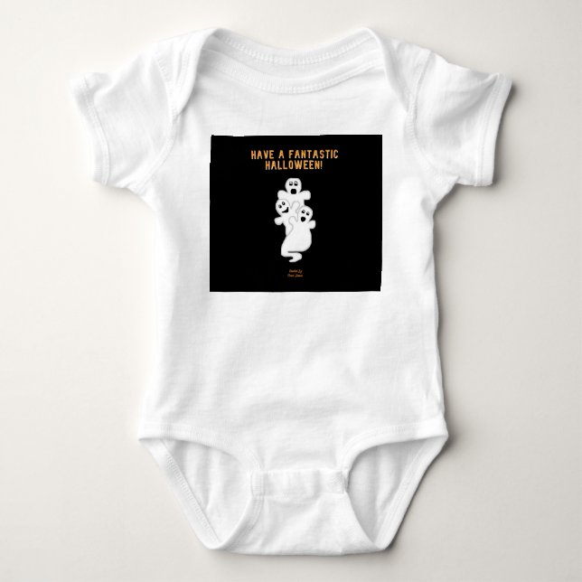 Trickster Ghosts Baby Jersey Bodysuit (Anverso)