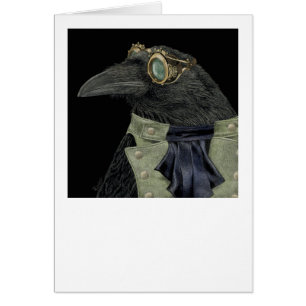 "Trickster Steampunk" - Tarjeta Raven