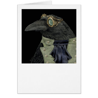 "Trickster Steampunk" - Tarjeta Raven