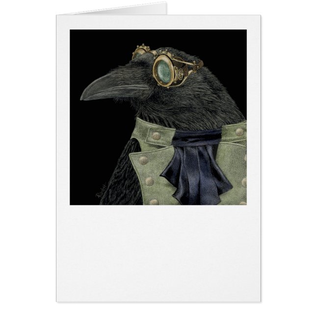 "Trickster Steampunk" - Tarjeta Raven (Frente)