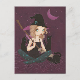 Tricksters - postal de bruja de gótico de hadas
