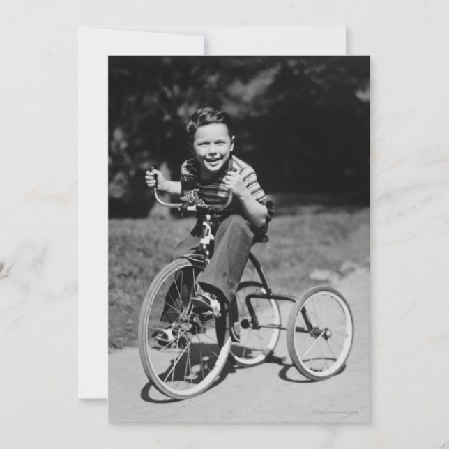 Tricycle en Boy Riding (Anverso)