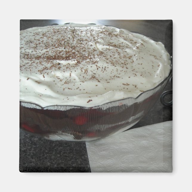 Trifle de Bosque Negro - imán (Frente)