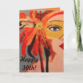 Trigésima cumpleaños tarjeta de la señora