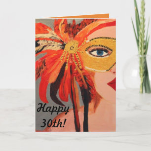 Trigésima cumpleaños tarjeta de la señora