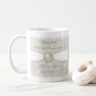 Trigésima taza de café del aniversario de boda del