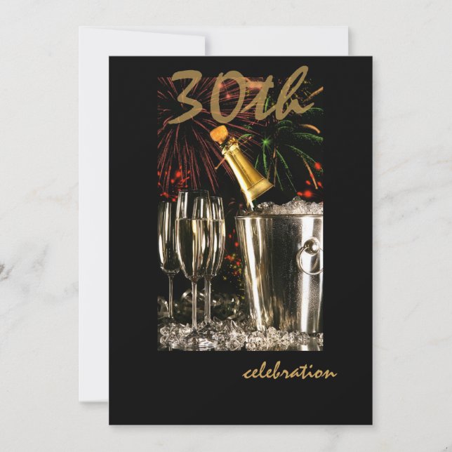 Trigésimas invitaciones personalizadas de la (Anverso)