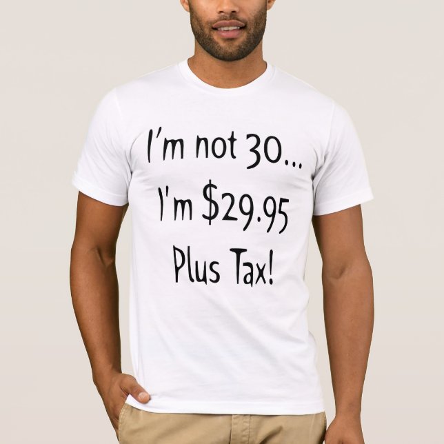 trigésimo Camiseta de los regalos de cumpleaños (Anverso)