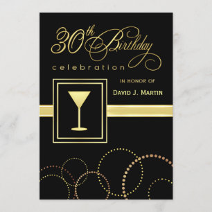 trigésimo Invitaciones de la fiesta de cumpleaños
