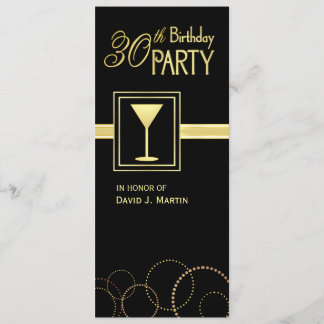 trigésimo Invitaciones de la fiesta de cumpleaños