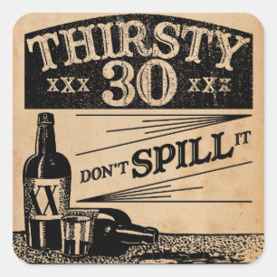 trigésimo Pegatinas del cumpleaños