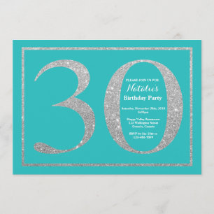 trigésimo Trullo de la invitación del cumpleaños y