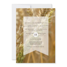 Trigo orgánico | Invitación a la boda