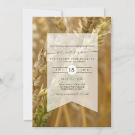 Trigo orgánico | Invitación a la boda