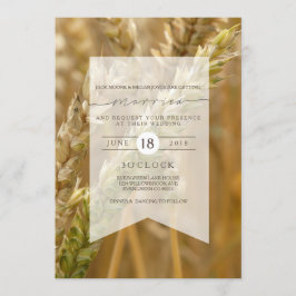 Trigo orgánico | Invitación a la boda