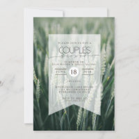 Trigo orgánico | Invitación de duchas de parejas