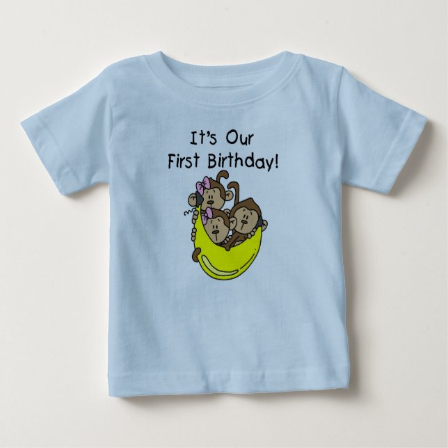 Trillizos 1 - Dos Chicas camisetas y regalos de un (Anverso)