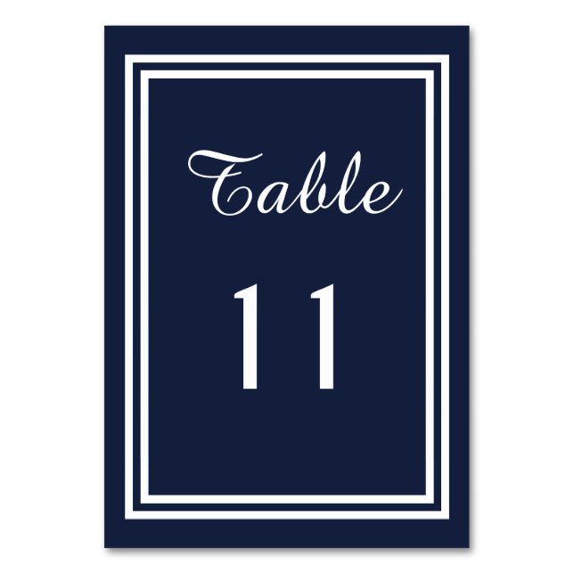 Trim de doble marina - Tarjeta de mesa (Anverso)