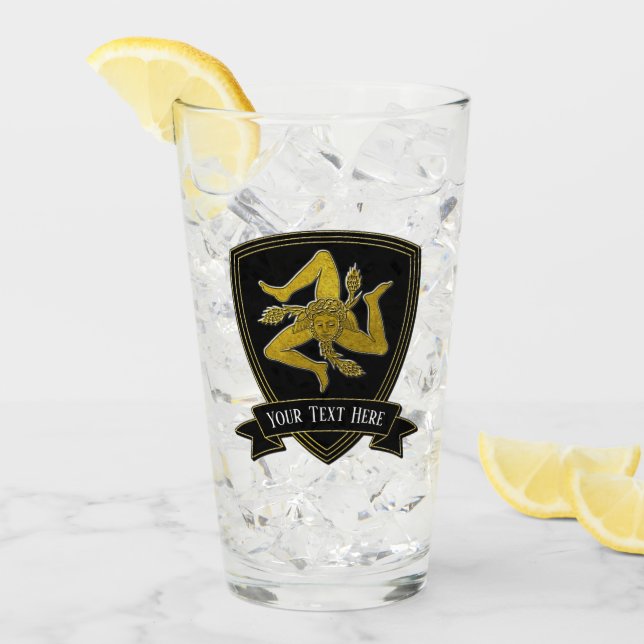 Trinacria siciliano su texto (Anverso (hielo))