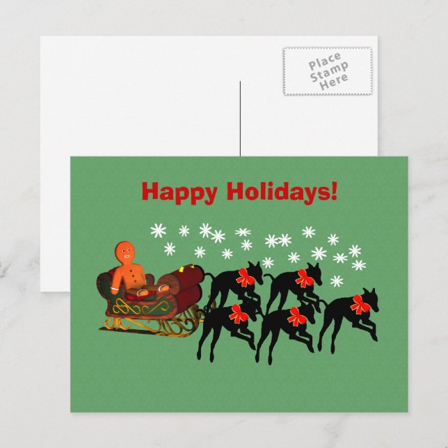 Trineo de galgo Navidad Festejos  (Anverso / Reverso)