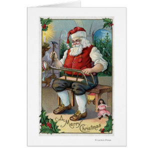 Trineo del edificio de GreetingSanta del navidad