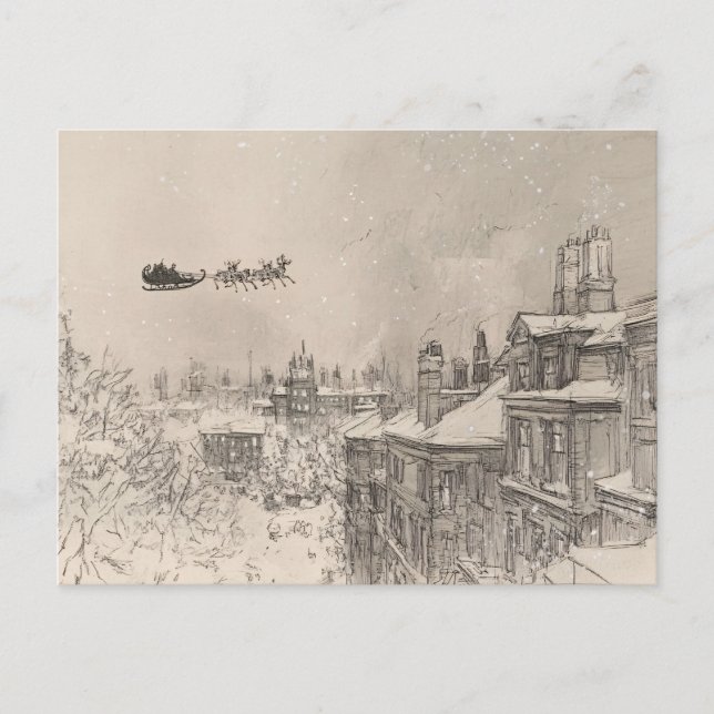 Trineo vintage de Santa – Navidad acogedora (Anverso)