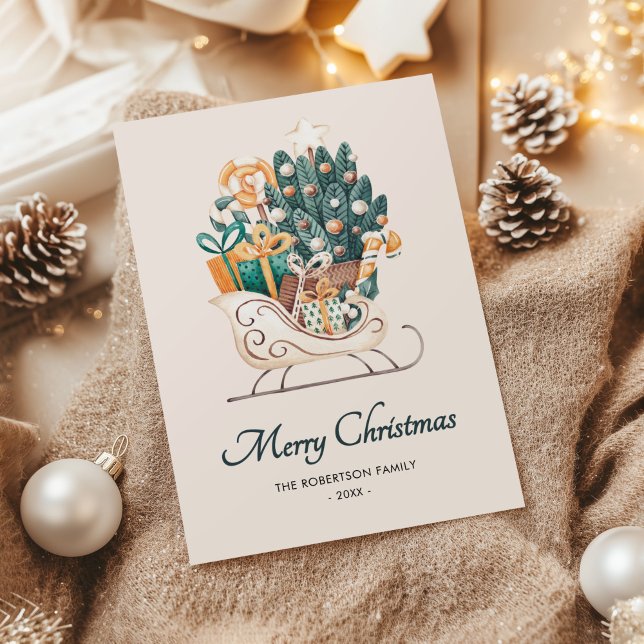 Trineos de Navidad en Acuarela No Foto (Subido por el creador)