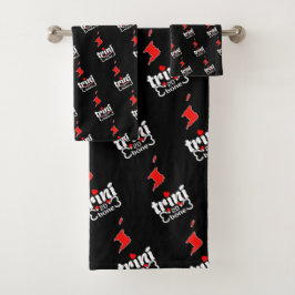 Trini a de Bone con mapa de islas en NEGRO