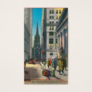 Trinidad vieja y Wall Street, Nueva York