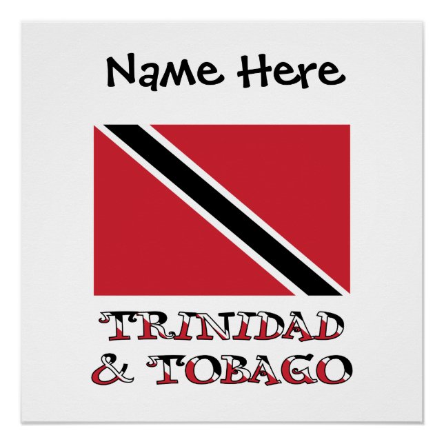 Trinidad y Tobago: Poster personalizado de la band (Anverso)