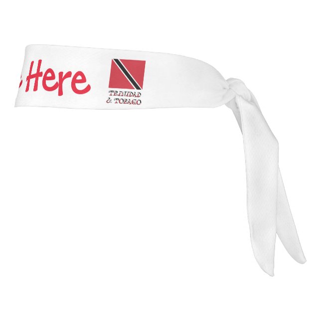 Trinidad y Tobago y la bandera trinitense rojo per (Girar 90)