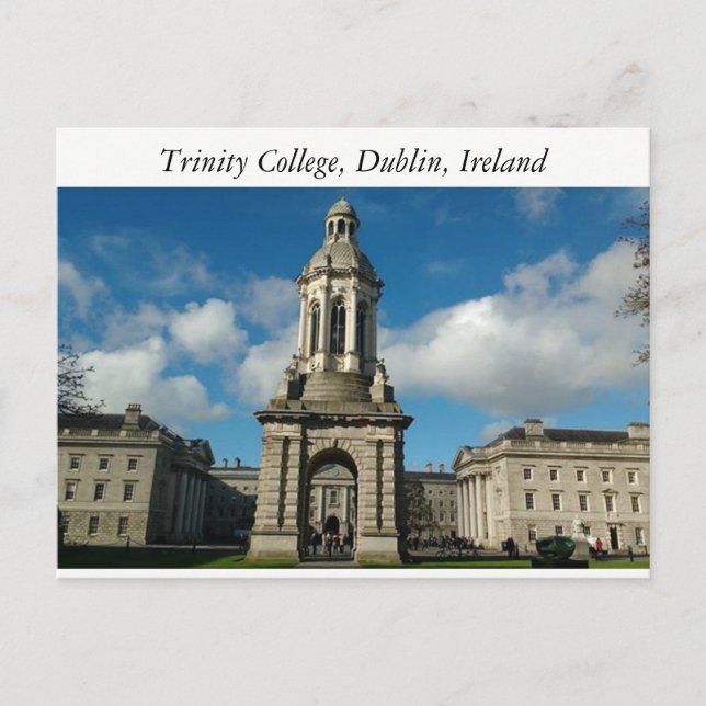 Trinity College Dublin, postal de Irlanda (Anverso)