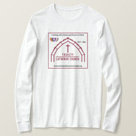 Trinity Lutheran Camisa larga para adultos blancos