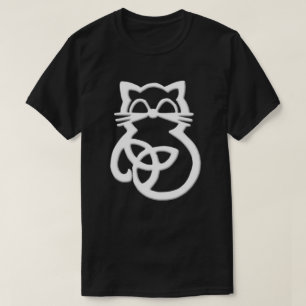 Trinity White Knot Camiseta de gato celta