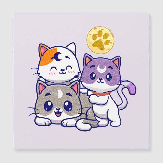 Trio Adorable - Tres Gatos Cubiertos (Anverso)
