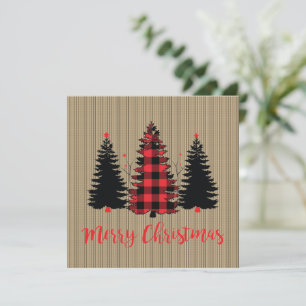 Trío de árboles de navidad de Rustic Farmhouse