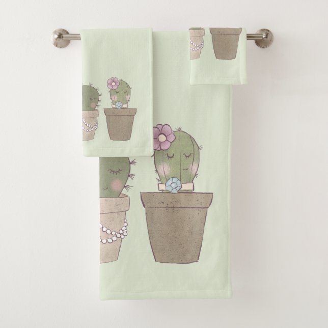 Trio De Cactus Cute Con Joyería (In situ)