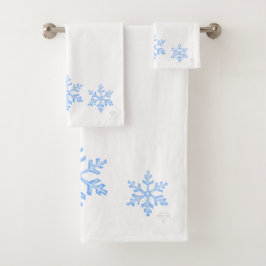 Trio de Copos de Nieve Azules Helados Elegany Airb